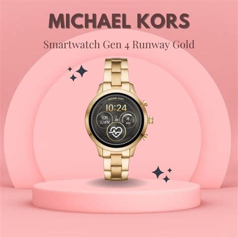 michael kors access runway gen 4 mkt5045|Gen 4 Runway Gold.